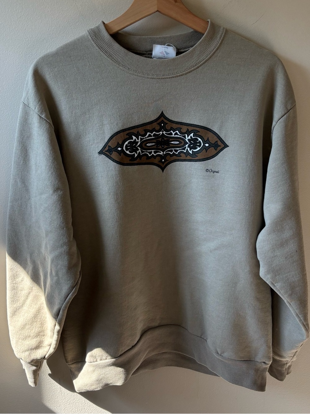 Jerzees Vintage Western Style Crewneck Sweatshirt